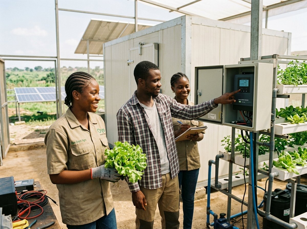 Oyo State agritech innovators testing solar greenhouse systems